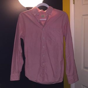 Long-sleeve J Crew button up shirt.